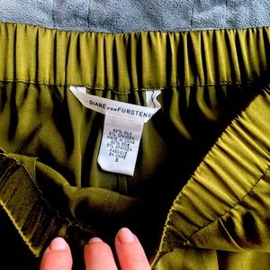 DVF silk poncho pants